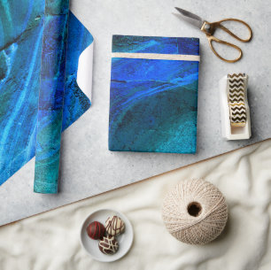 Oceaan gebeeldhouwd steen cadeaupapier