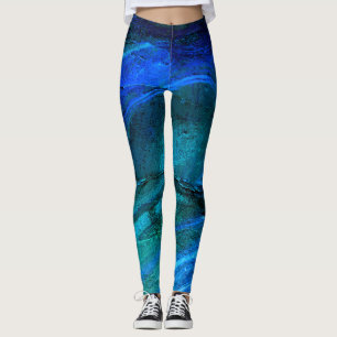Oceaan gebeeldhouwd steen leggings