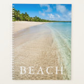 Oceaan getijde op een tropisch strand planner (Voorkant)