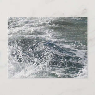Oceaan Golf Kust Zeenevel Strand Fotografie Briefkaart