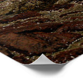 Oceaan golven botsen tegen de rotsen poster (Hoek)