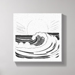 Oceaan golven canvas afdruk