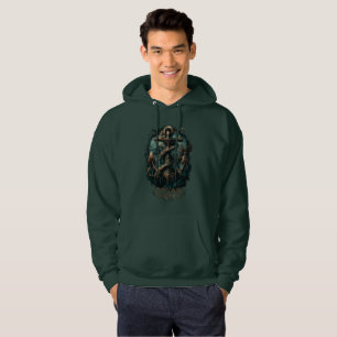 Oceaan Graf Kraken Anker Donkere Fantasie Hoodie