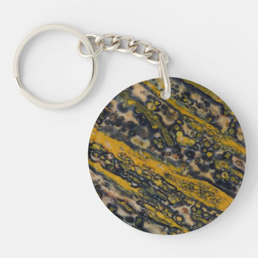 Oceaan Jasper Sleutelhanger (Voorkant)