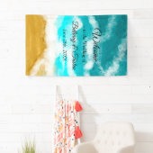 oceaan kust bruiloft spandoek (Insitu)