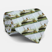 Oceaan Liner en Tugboot Stropdas (Opgerold)