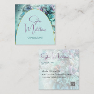 Oceaan onder het Zee koraal QR Visitekaartje