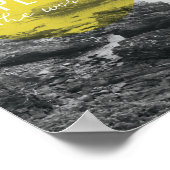 Oceaan | Onderzoek het wereldcitaat Poster (Hoek)