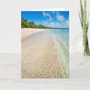 oceaan op een tropisch strand kaart