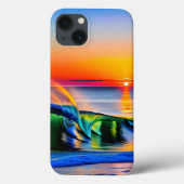 Oceaan op zonsondergang Case-Mate iPhone case (Achterkant)