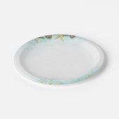 Oceaan Papieren Bordje (Gekanteld)