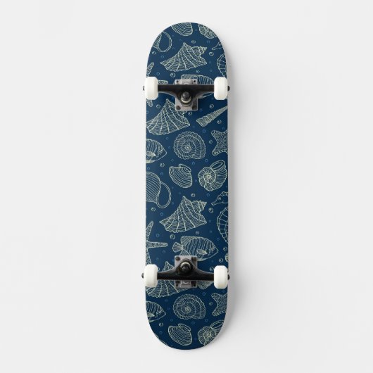 Oceaan Patroon 2 van Inwoners Skateboard (Voorkant)