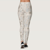  oceaan plattegrond leggings (Achterkant)