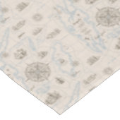 oceaan plattegrond tafelkleed (Gekanteld)