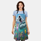 Oceaan Schort (Gedragen)