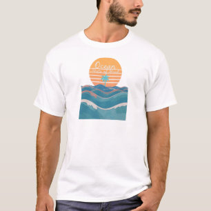 Oceaan Staat Van Geest Tropisch Strand Zonsonderga T-shirt