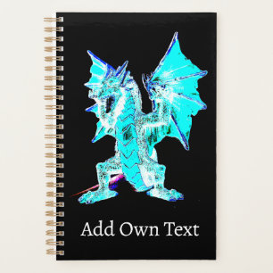 Oceaan Storm Draak Fantasie Aqua Mythisch Kunst Planner