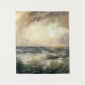 Oceaan Storm golven Wandkleed (Voorkant)