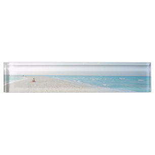 Oceaan strand naambordje