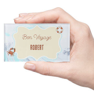 Oceaan Thema Bon Voyage Gepersonaliseerd met Naam Naambadge