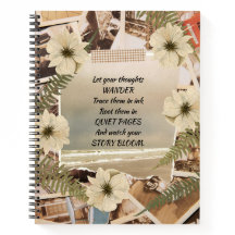 oceaan Uitzicht geperste bloem