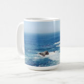 Oceaan van de World Horizon Blue Zee Cup Mok (Voorkant links)