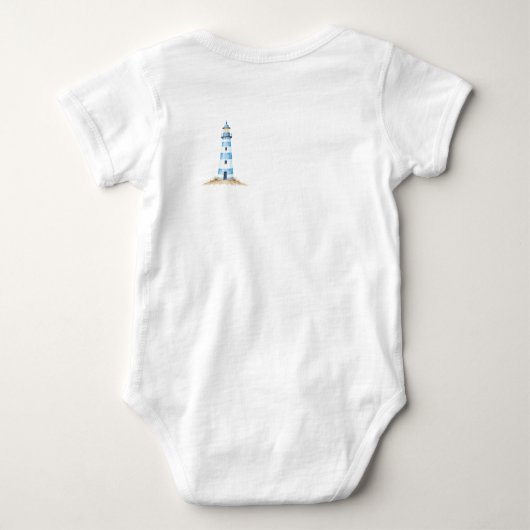 Oceaan van knuffeligheid vooruit – Nautisch Romper (Achterkant)