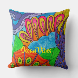 Oceaan Vibes Whimsische Onderwater Fantasie Kussen