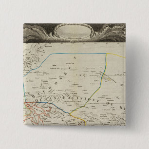 Oceaan Vierkante Button 5,1 Cm