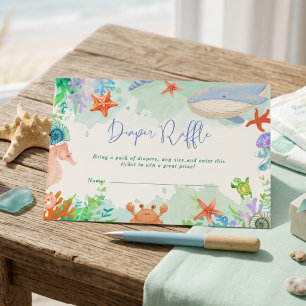 Oceaan Zee je Spoedig Zomer Baby Shower Informatiekaartje