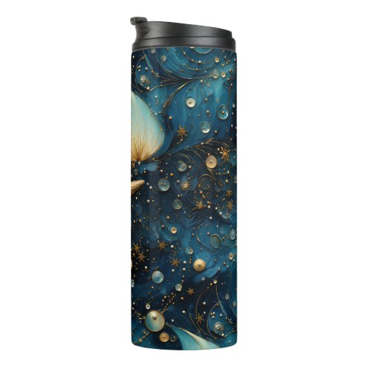 Oceaan zeesterren patroon thermische tumbler thermosbeker (Geroteerd rechts)
