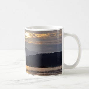 Oceaan zonsondergangscène koffiemok