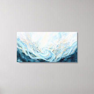Oceaanbehoud Abstracte Kunst Mariene Restauratie Canvas Afdruk