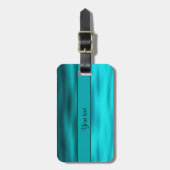 Oceaanblauw Bagagelabel (Voorkant verticaal)