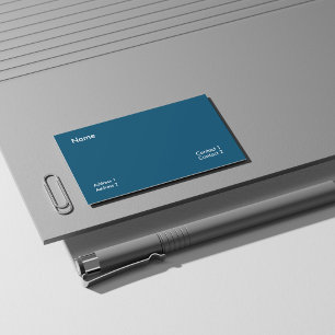 Oceaanblauw Visitekaartje