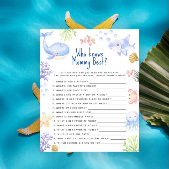 Oceaandier Onder het zee Wie kent mama het beste (Creator heeft geüpload)