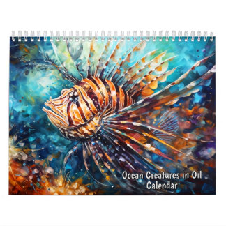 Oceaandieren in Olie – Kalender
