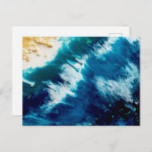 Oceaanepoxyhars, zee, golf briefkaart (Voorkant / Achterkant)