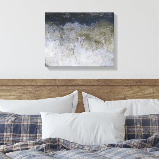 oceaangolfcanvas canvas afdruk (Insitu (Slaapkamer))