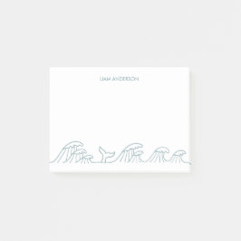 Oceaangolven kust kinder gepersonaliseerd post-it® notes