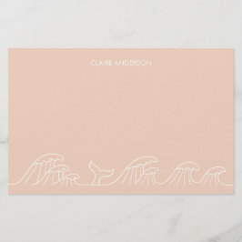 Oceaangolven kustmeisjes briefpapier