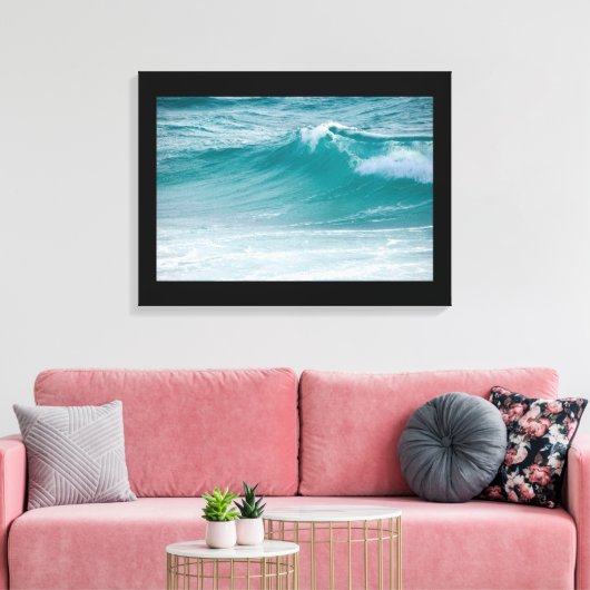 oceaangolven omwikkeld canvas (Insitu (Woonkamer))