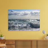oceaangolven omwikkeld canvas (Insitu (Woonkamer))