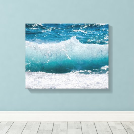 oceaangolven omwikkeld canvas (Insitu (Houten vloer))