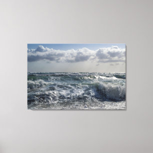 oceaangolven omwikkeld canvas afdruk