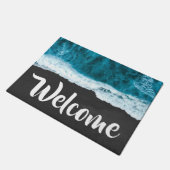oceaangolven welkom deurmat (Schuin)