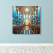 Oceaankapel Canvas Afdruk (Insitu (Houten vloer))