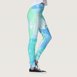 Oceaanleven Naadloze Patroon Leggings