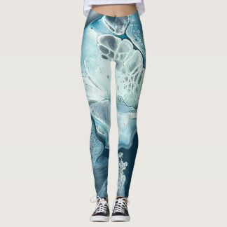 Oceaannevel tinten turquoise leggings