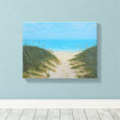 oceaanpad canvas afdruk (Insitu (Houten vloer))